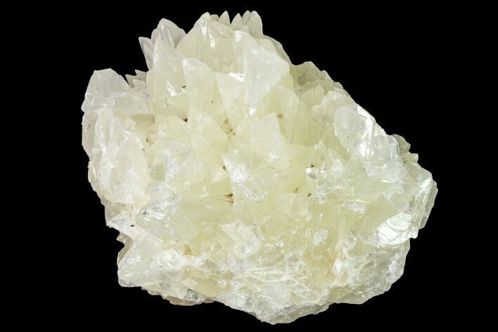 Fluorescent Calcite Crystal Cluster on Barite - Morocco #141020